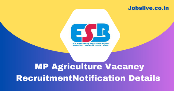 MP Agriculture Vacancy Recruitment 2023 Notification