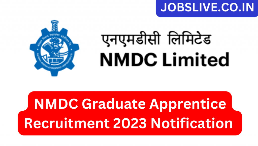 NMDC Graduate Apprentice Recruitment 2023 Notification