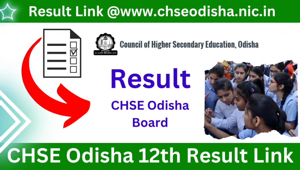 CHSE Odisha 12th Result 2023 Link, @www.chseodisha.nic.in
