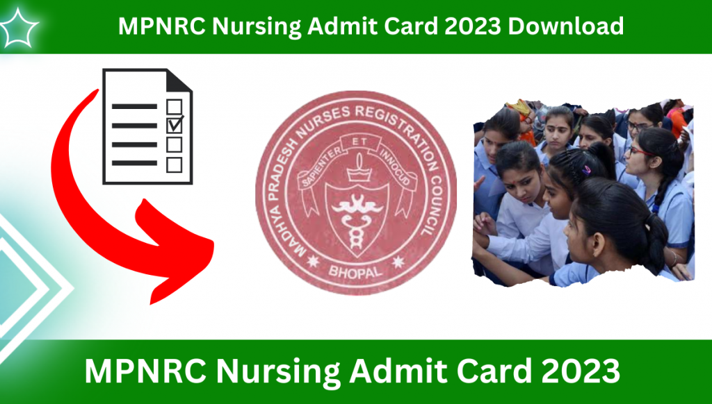 MPNRC Nursing Admit Card 2023 Download