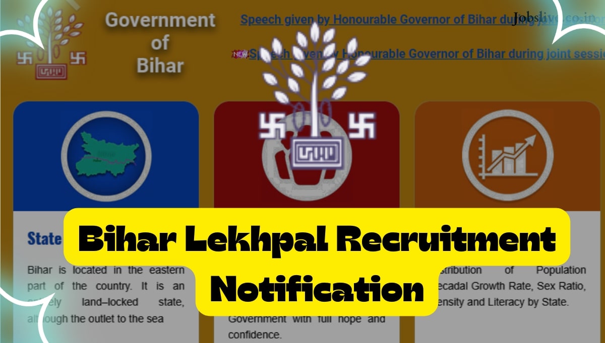 Bihar Lekhpal Recruitment 2024 Notification, Apply Online