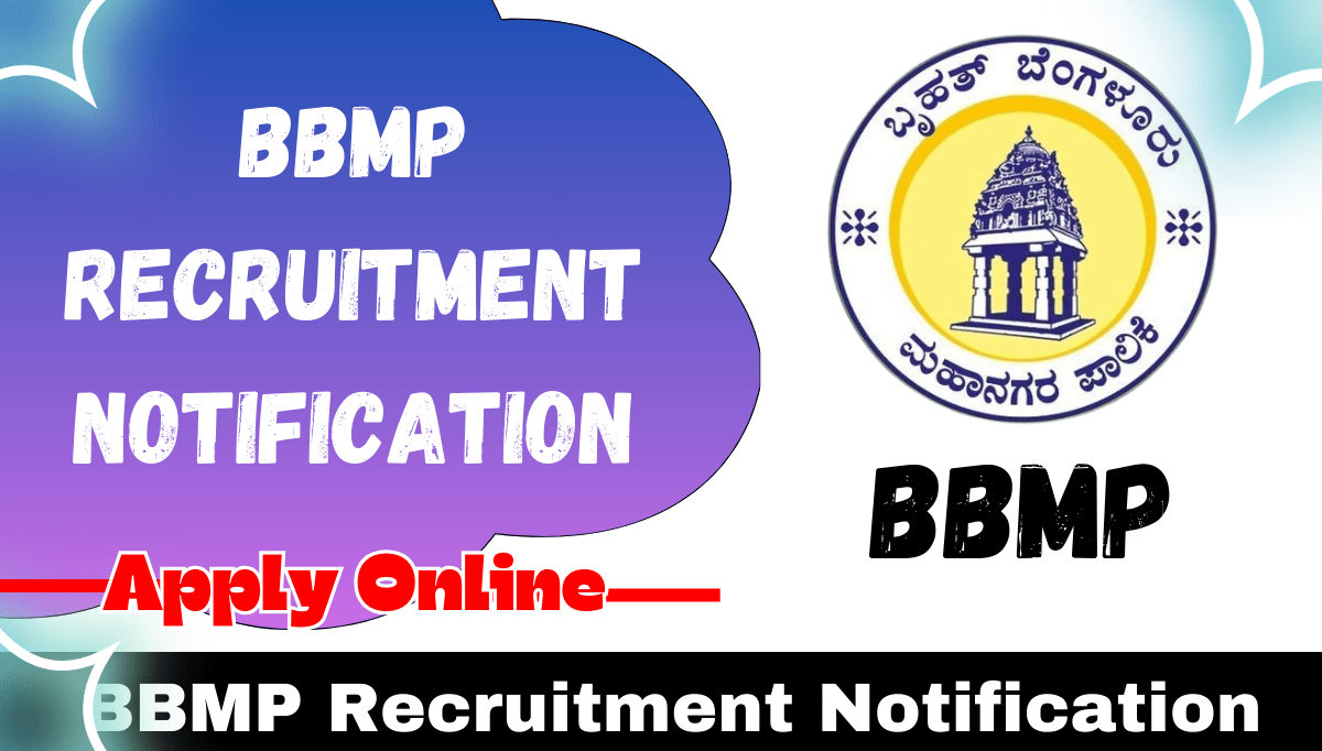 BBMP Recruitment 2024 Notification Apply Online