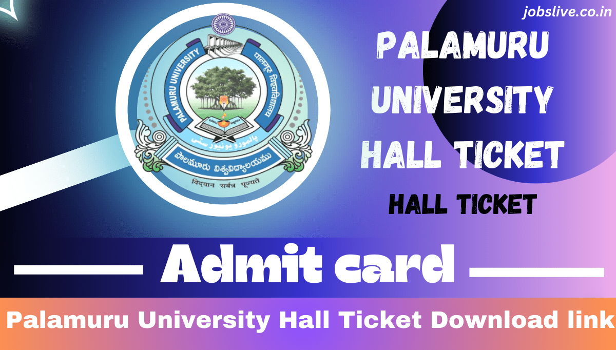 Palamuru University Hall Ticket 2024 Download link
