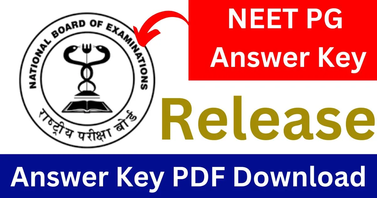 NEET PG Answer Key 2024 PDF Download